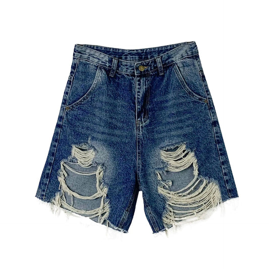 Ruffian Women's Casual Retro Ripped Jeans