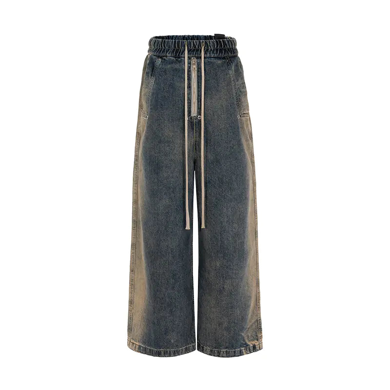 Men’s Retro Washed Gradient Jeans