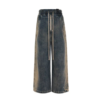 Men’s Retro Washed Gradient Jeans