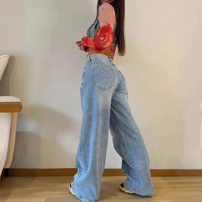High-Waisted Wide-Leg Jeans – Women